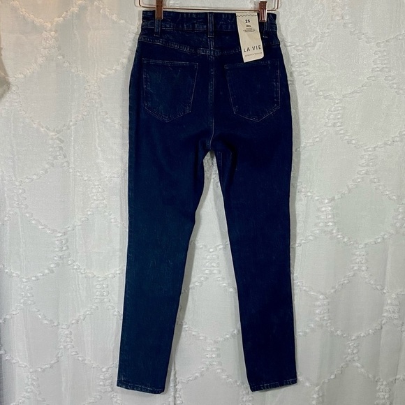 NWT Rebecca Taylor la vie ines high waisted straight leg jeans size 25 - Picture 8 of 13